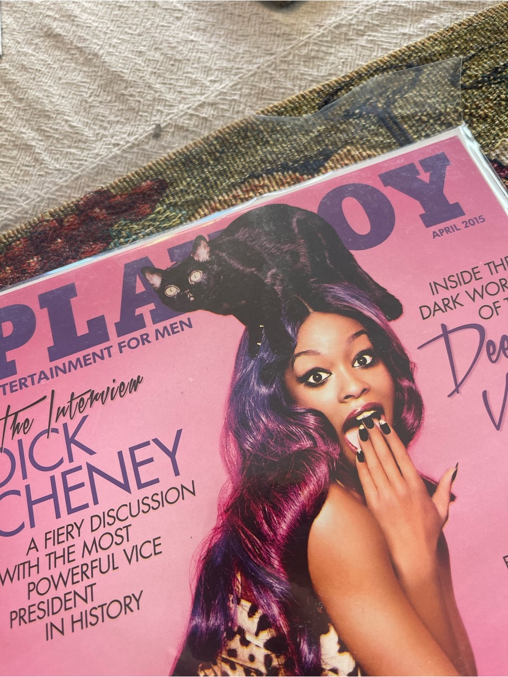 Playboy Magazine April 2015 Alexandra Tyler Center / Azealia Banks Cover